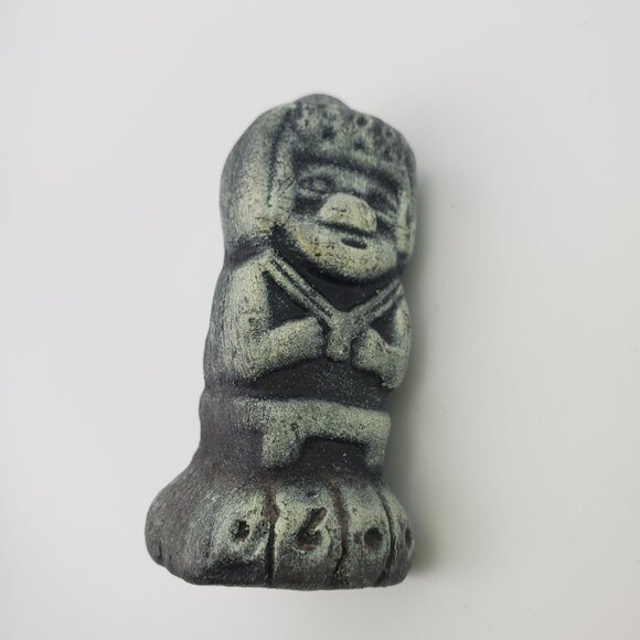 Latin American Folk Art Figurine Miniature Statue Tribal Aboriginal Mayan Tiki - Picture 7 of 7